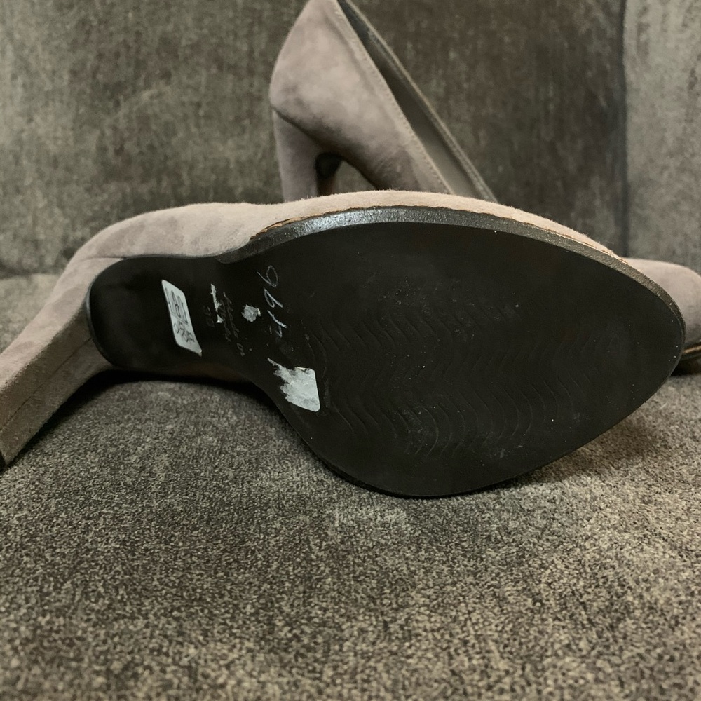 Grey Suede Heels - Picture 5 of 8